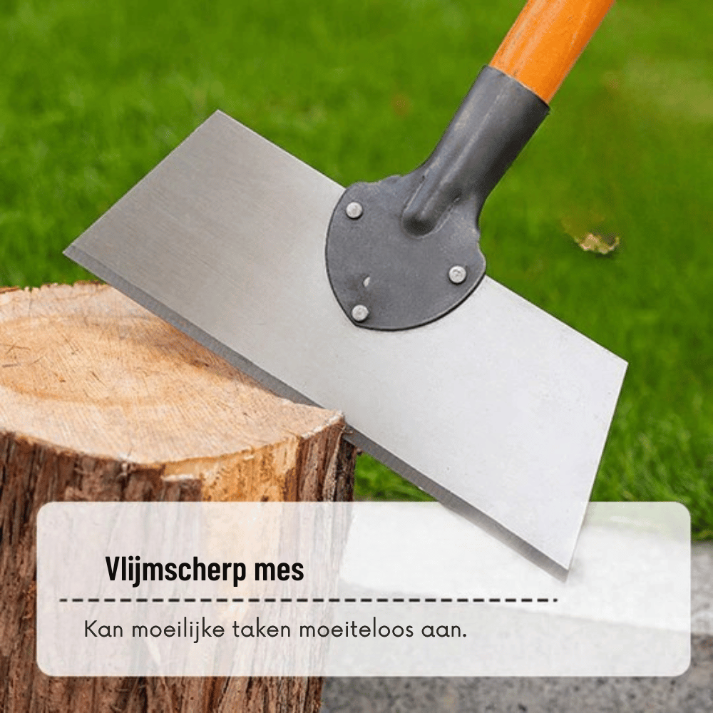 Garden Scraper Manganese Steel Blade Ergonomic Wooden Handle