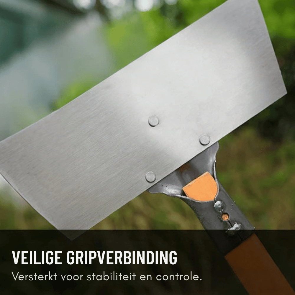 Garden Scraper Manganese Steel Blade Ergonomic Wooden Handle
