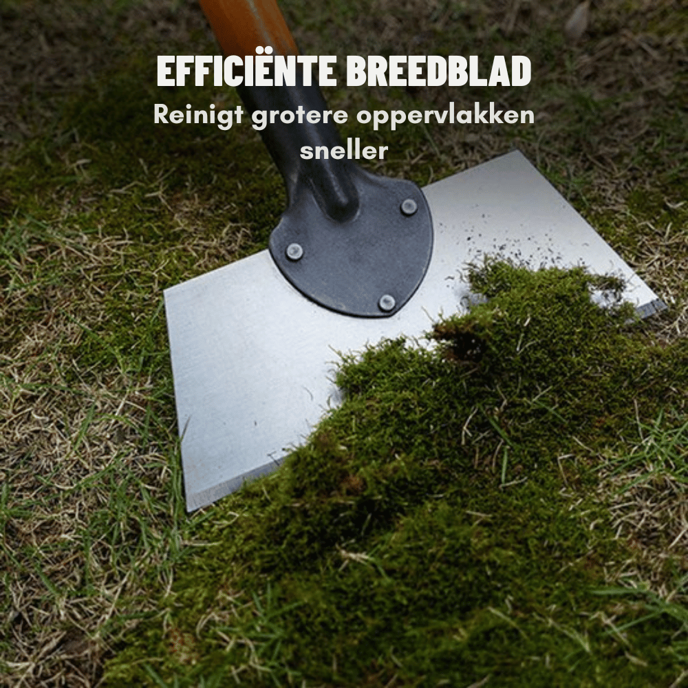 Garden Scraper Manganese Steel Blade Ergonomic Wooden Handle