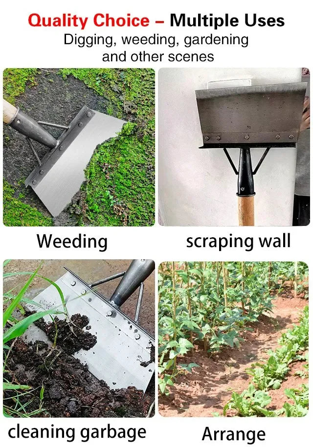 Garden Shovel Head Stainless Steel Sharpened Edge