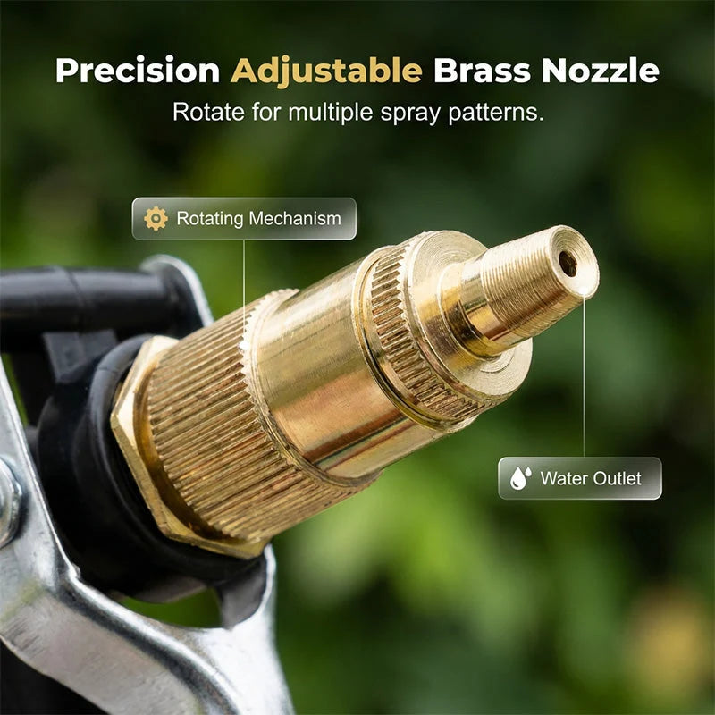 Garden Spray Gun High-Pressure Adjustable Nozzle Ergonomic Pistol Grip