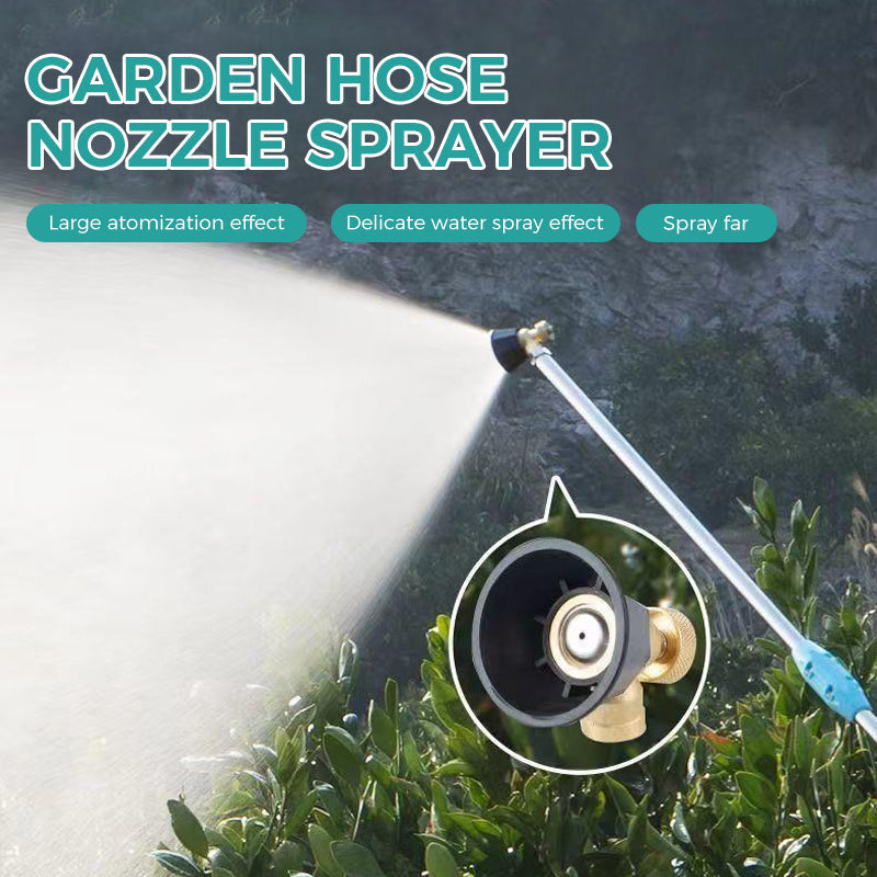 Garden Spray Nozzle Solid Copper Adjustable Mist & Jet