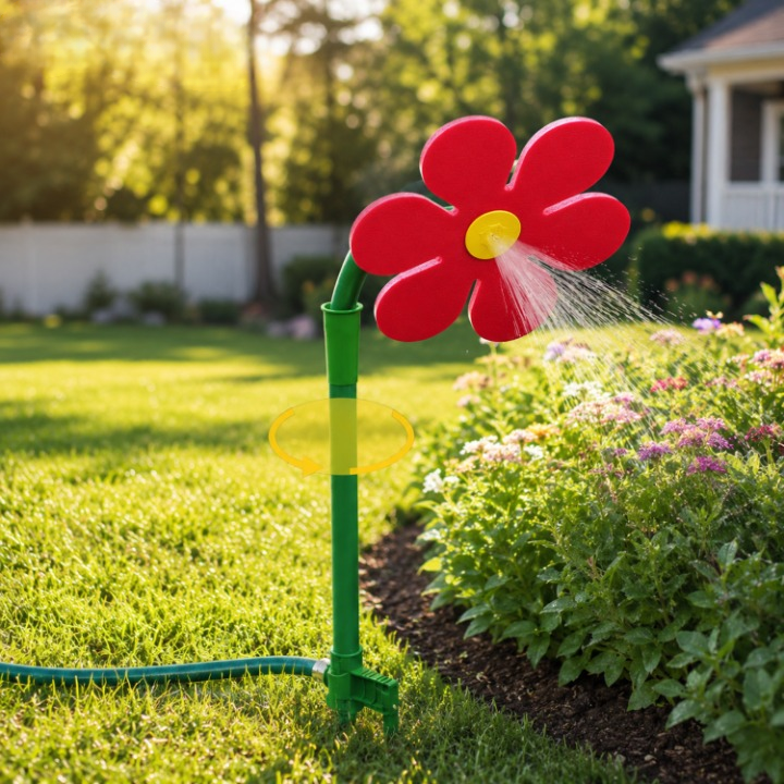 Garden Sprinkler Rotating Daisy Fine Mist