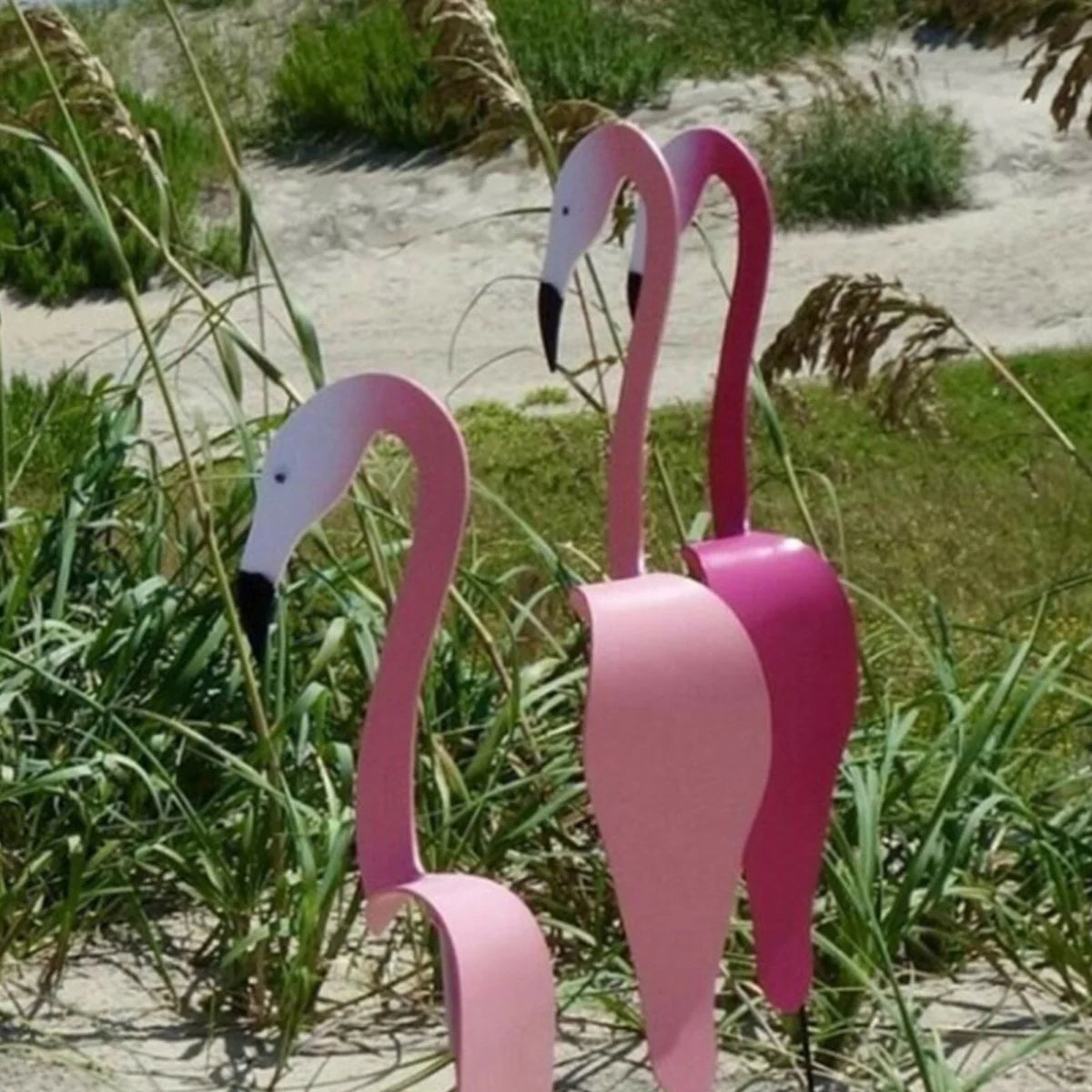 Garden Stake Flamingo Handcrafted Aluminum Wind Vane