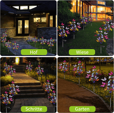 Garden Stake Light Solar-Powered Color-Changing LED Weatherproof