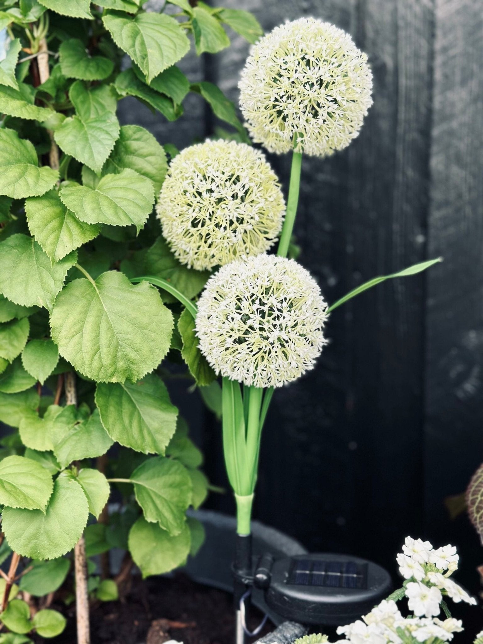Garden Stake Solar Flower Spheres Set of 3