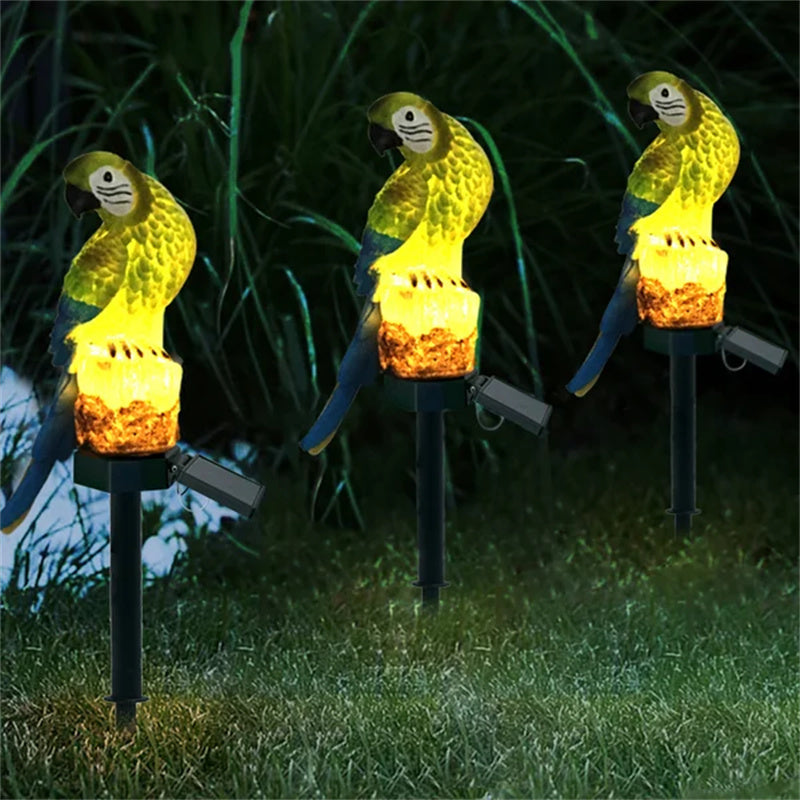 Garden Statue Solar-Powered Resin Weather-Resistant