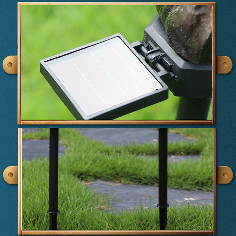 Garden Statue Solar-Powered Resin Weather-Resistant
