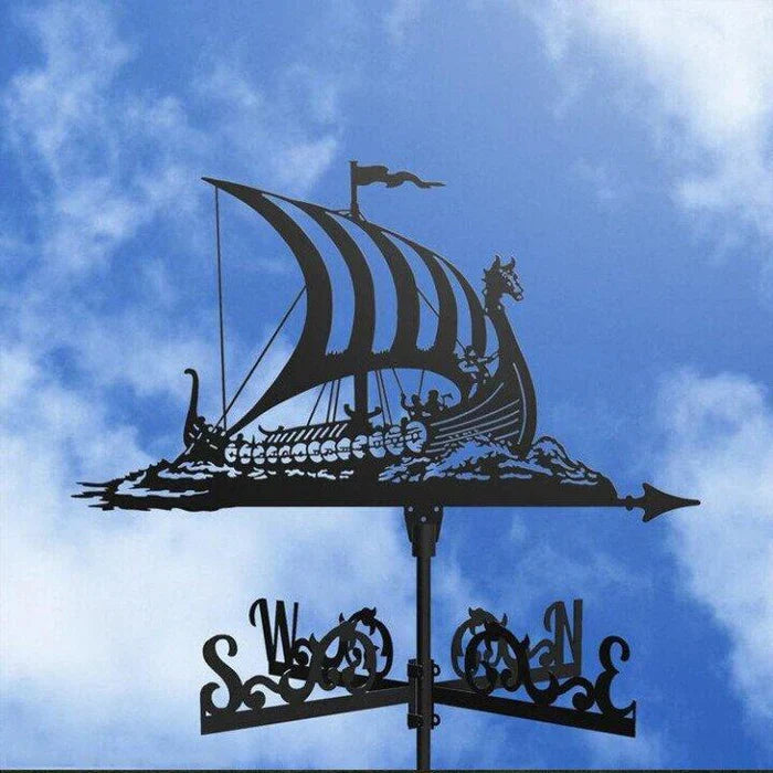 Garden Weather Vane Spinning Witch Figure Weatherproof