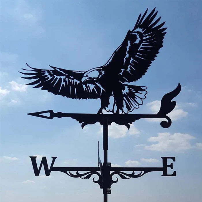 Garden Weather Vane Spinning Witch Figure Weatherproof