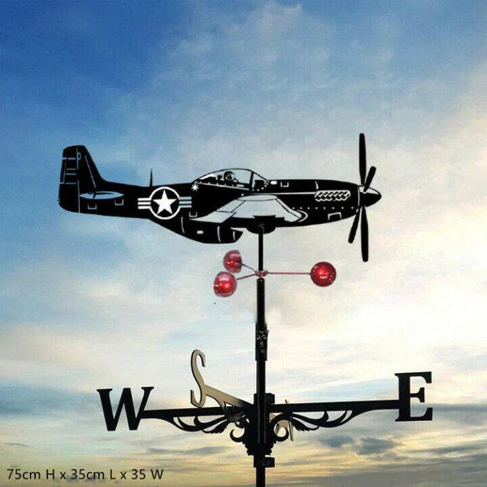 Garden Weather Vane Spinning Witch Figure Weatherproof