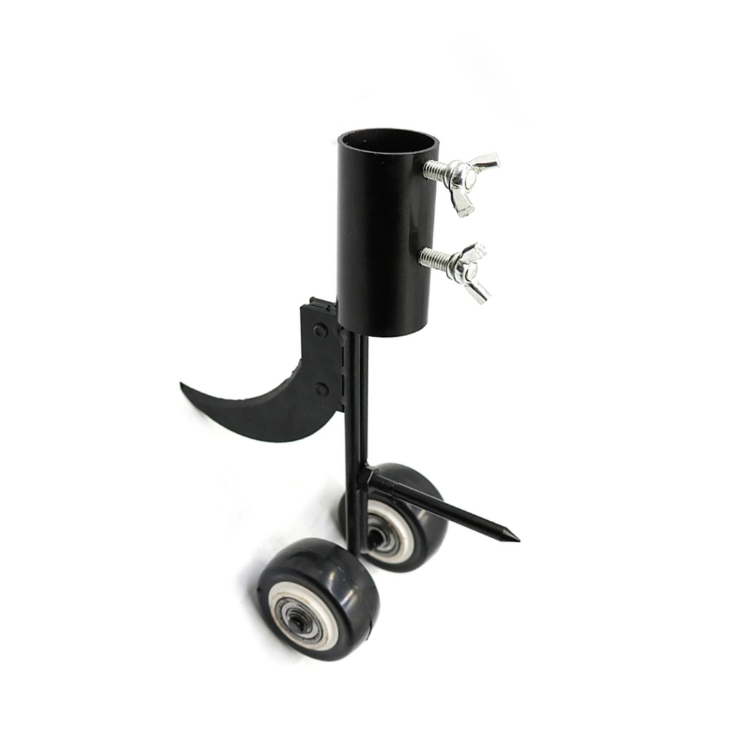 Garden Weed Remover Adjustable Handle & Two Wheels