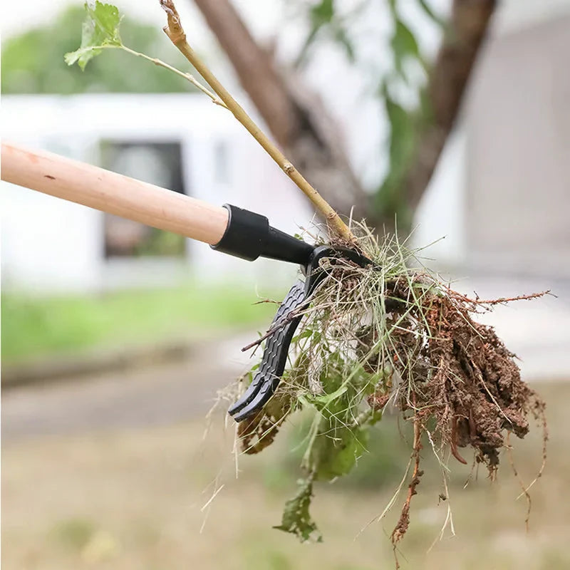 Garden Weed Remover Aluminum Detachable Handle Back-Friendly