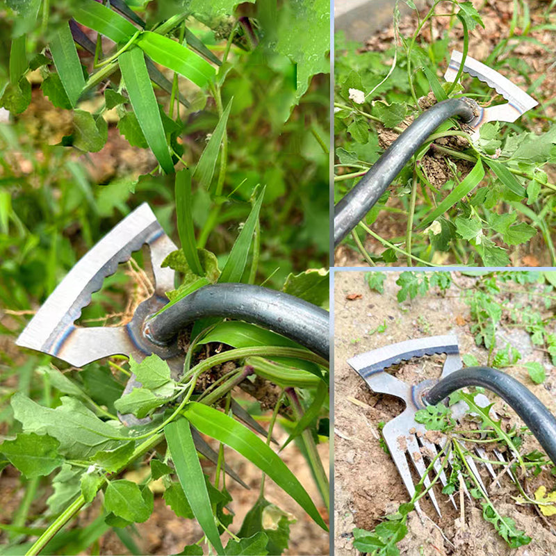 Garden Weed Remover Deep Root Stainless Steel Claws