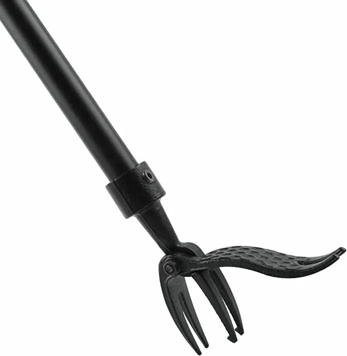 Garden Weed Remover Four-Claw & Foot-Pedal Rust-Resistant Steel