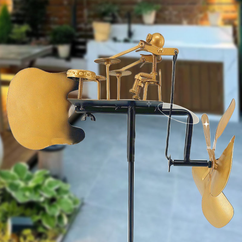 Garden Wind Chime Kinetic Iron & Aluminum Weather-Resistant