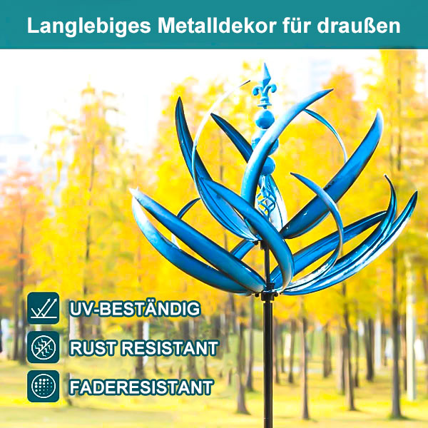 Garden Wind Spinner Low-Friction Bearing Weather-Resistant Metal