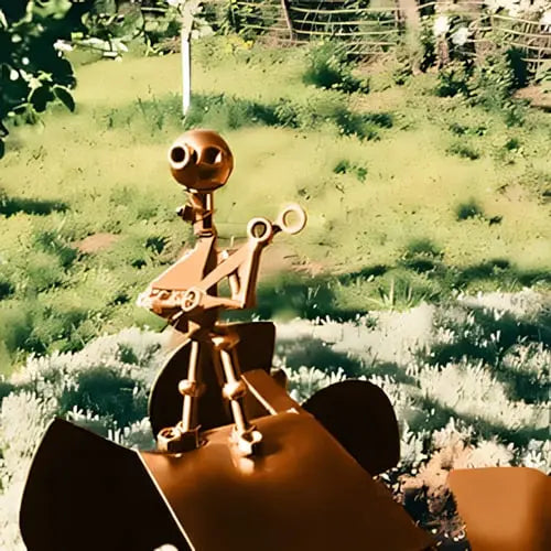 Garden Wind Spinner Wind-Powered Musician Figure