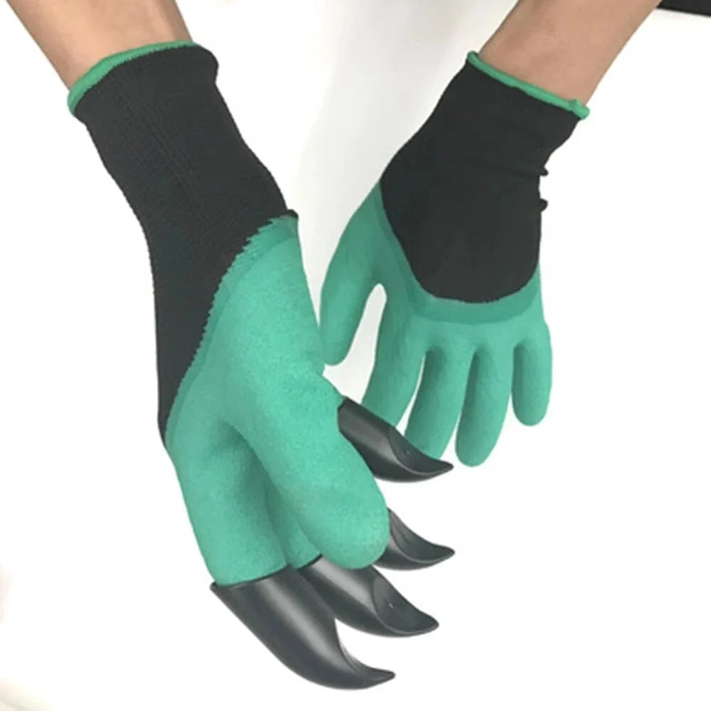 Gardening Gloves Digging Claws & Latex-Coated Palm
