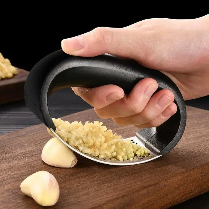 Garlic Press Gentle Rocking Action Stainless Steel No Peeling