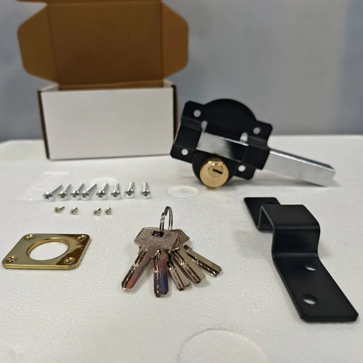 Gate Bolt Lock Rust-Resistant Spring-Loaded