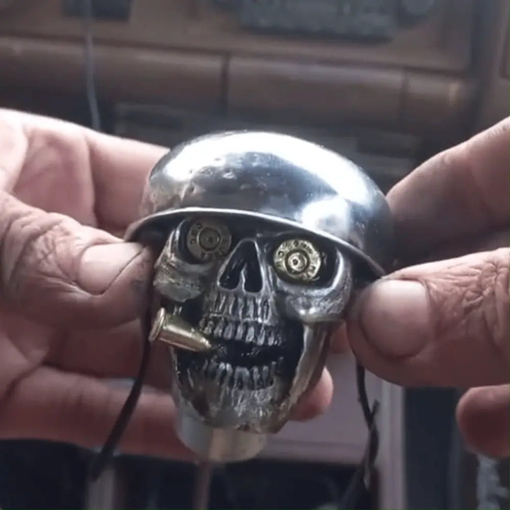 Gear Shift Knob Skull Soldier Chrome-Plated Alloy Easy Install