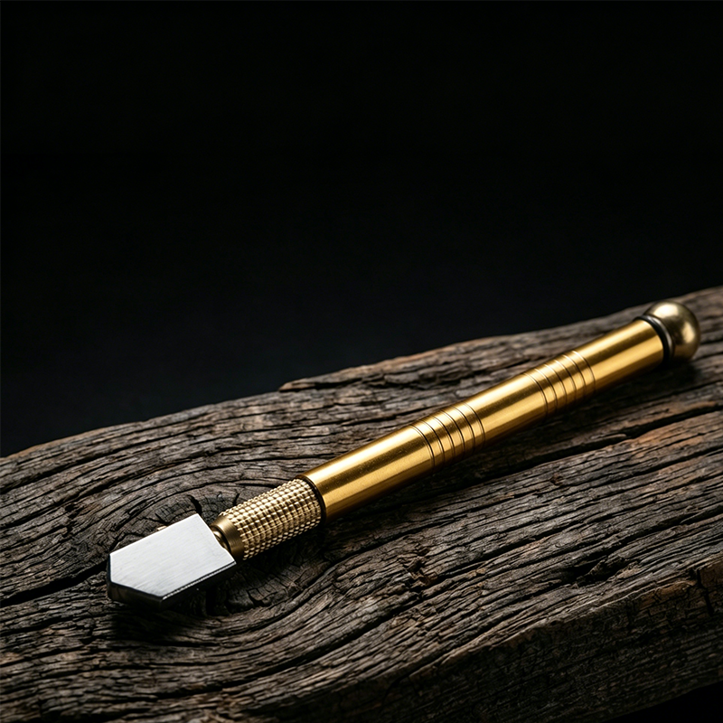 Glass Cutter Extra-Sharp Cutting Wheel Ergonomic Aluminum