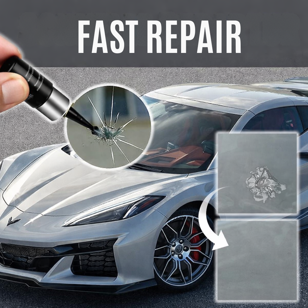 Glass Repair Kit Nearly Invisible High-Strength 2-Pack