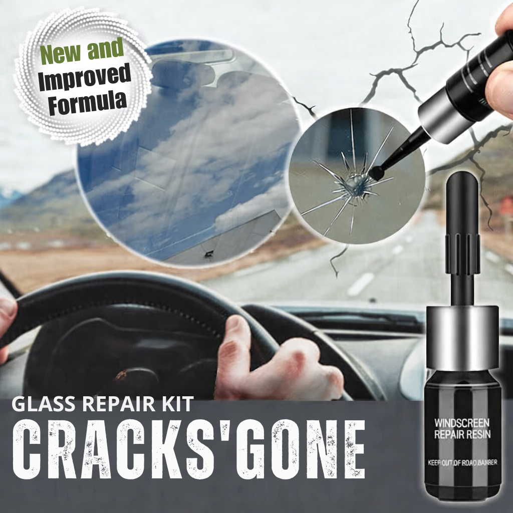 Glass Repair Kit Nearly Invisible High-Strength 2-Pack