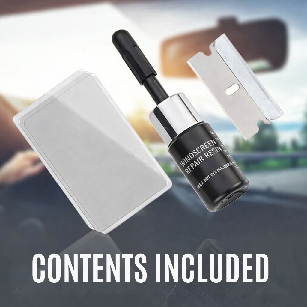 Glass Repair Kit Nearly Invisible High-Strength 2-Pack