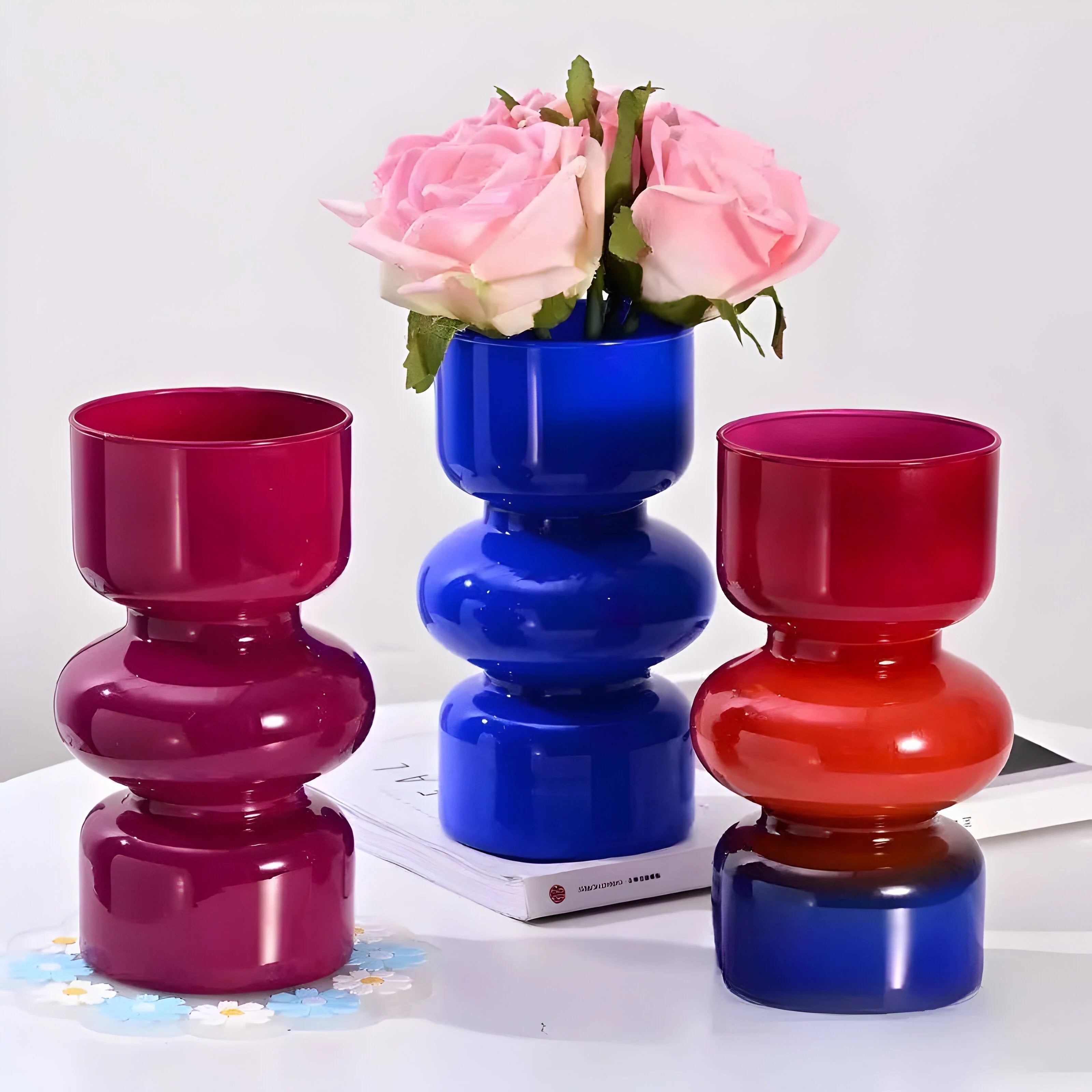 Glass Vase Retro Hydroponic Soil Free