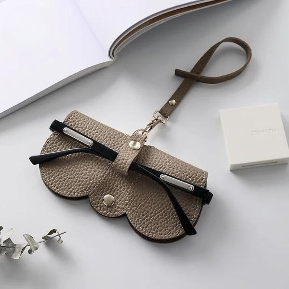 Glasses Case PU Leather Reinforced Padding & Magnetic Closure