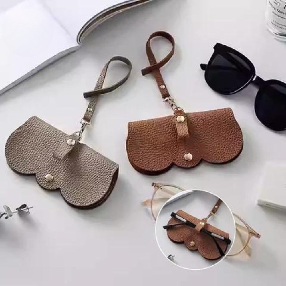 Glasses Case PU Leather Reinforced Padding & Magnetic Closure