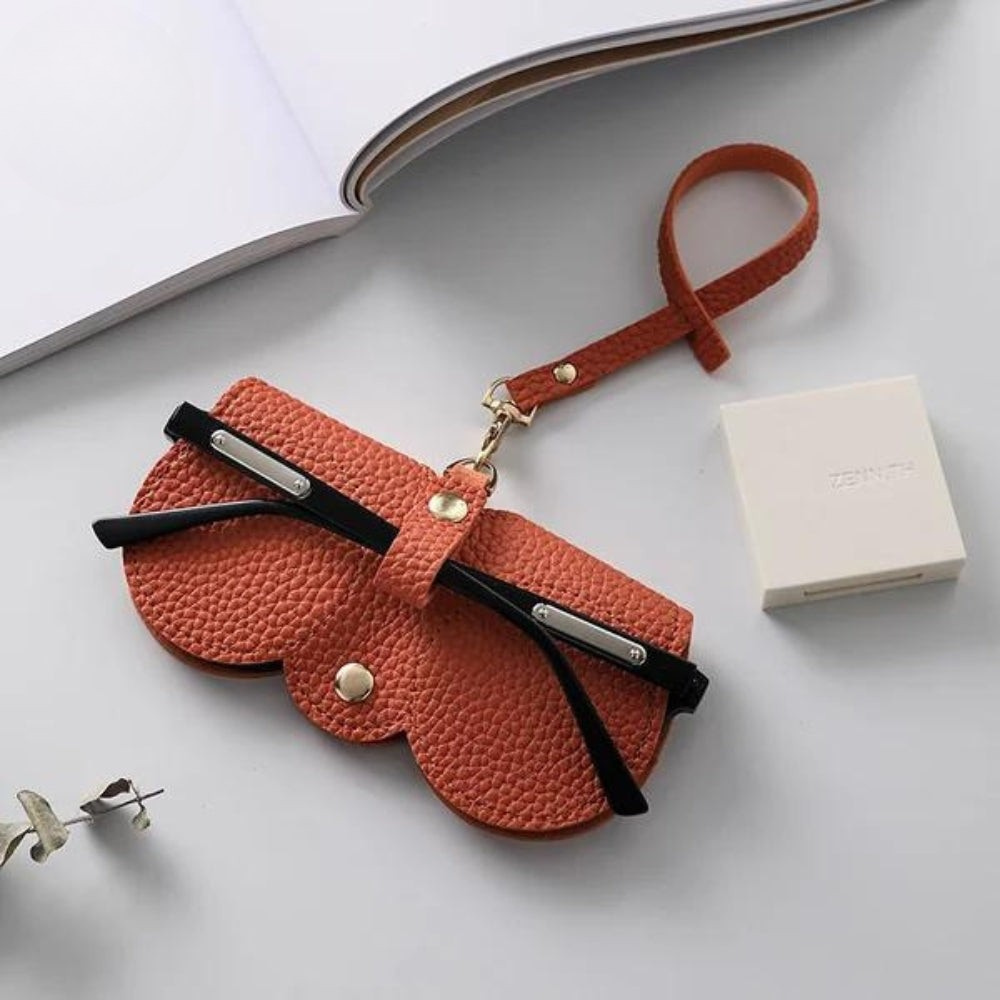 Glasses Case PU Leather Reinforced Padding & Magnetic Closure