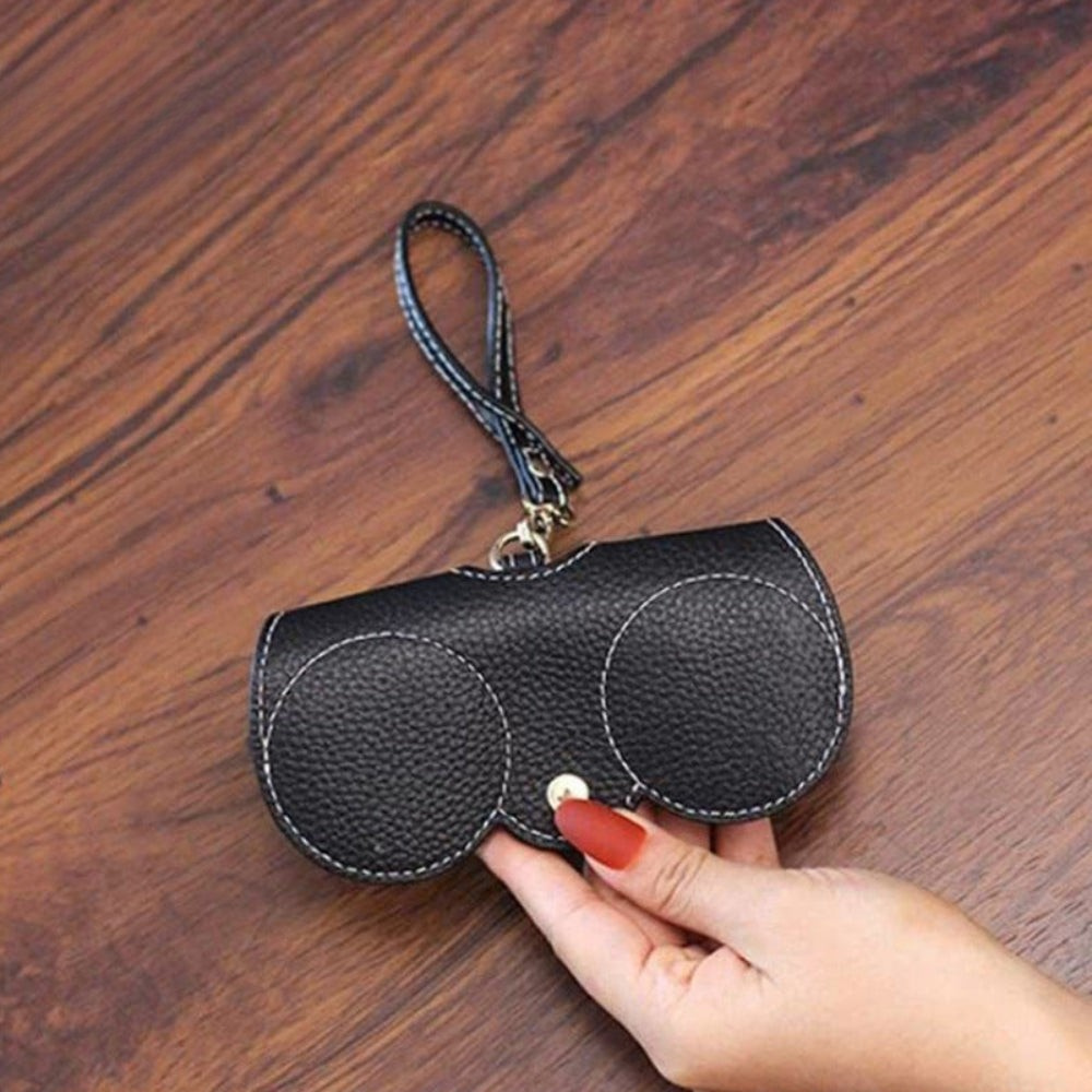 Glasses Case PU Leather Reinforced Padding & Magnetic Closure