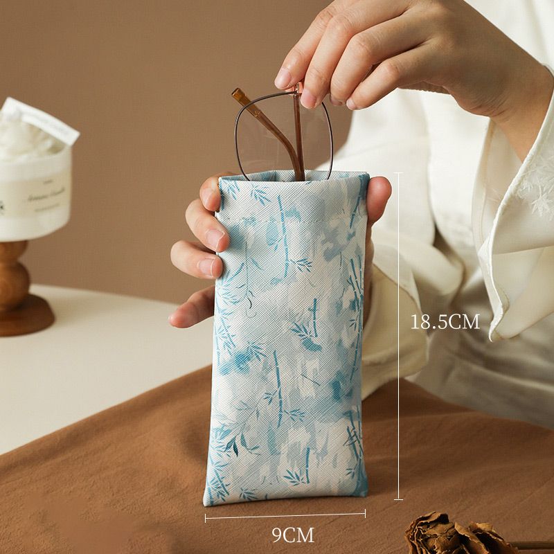 Glasses Case Self-Closing Microfiber Lined