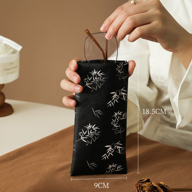 Glasses Case Self-Closing Microfiber Lined