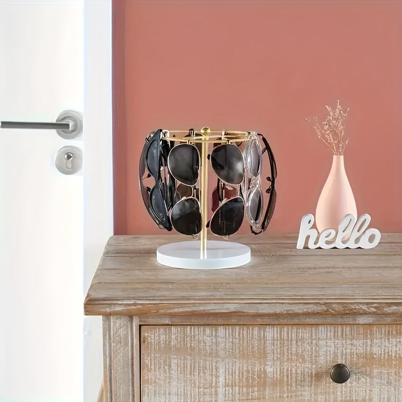 Glasses Holder Round Metal Heavy Base