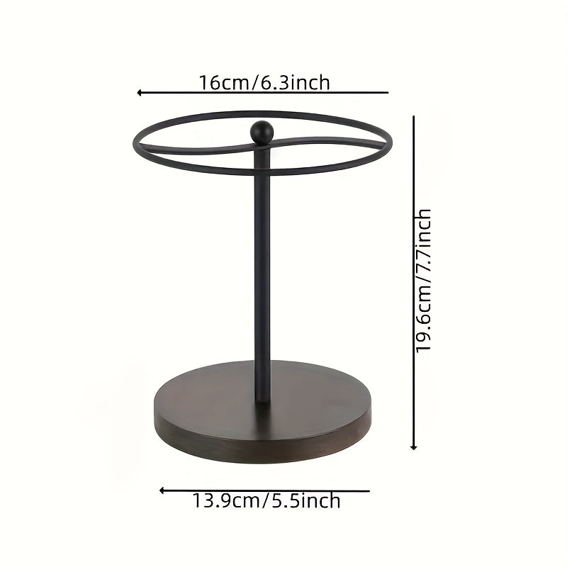 Glasses Holder Round Metal Heavy Base
