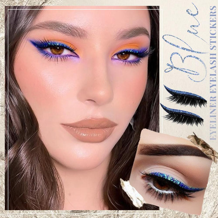 Glitter Eyeliner Stickers Self-Adhesive Waterproof Reusable