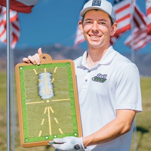 Golf Training Mat Sequin Impact Surface Indoor & Outdoor