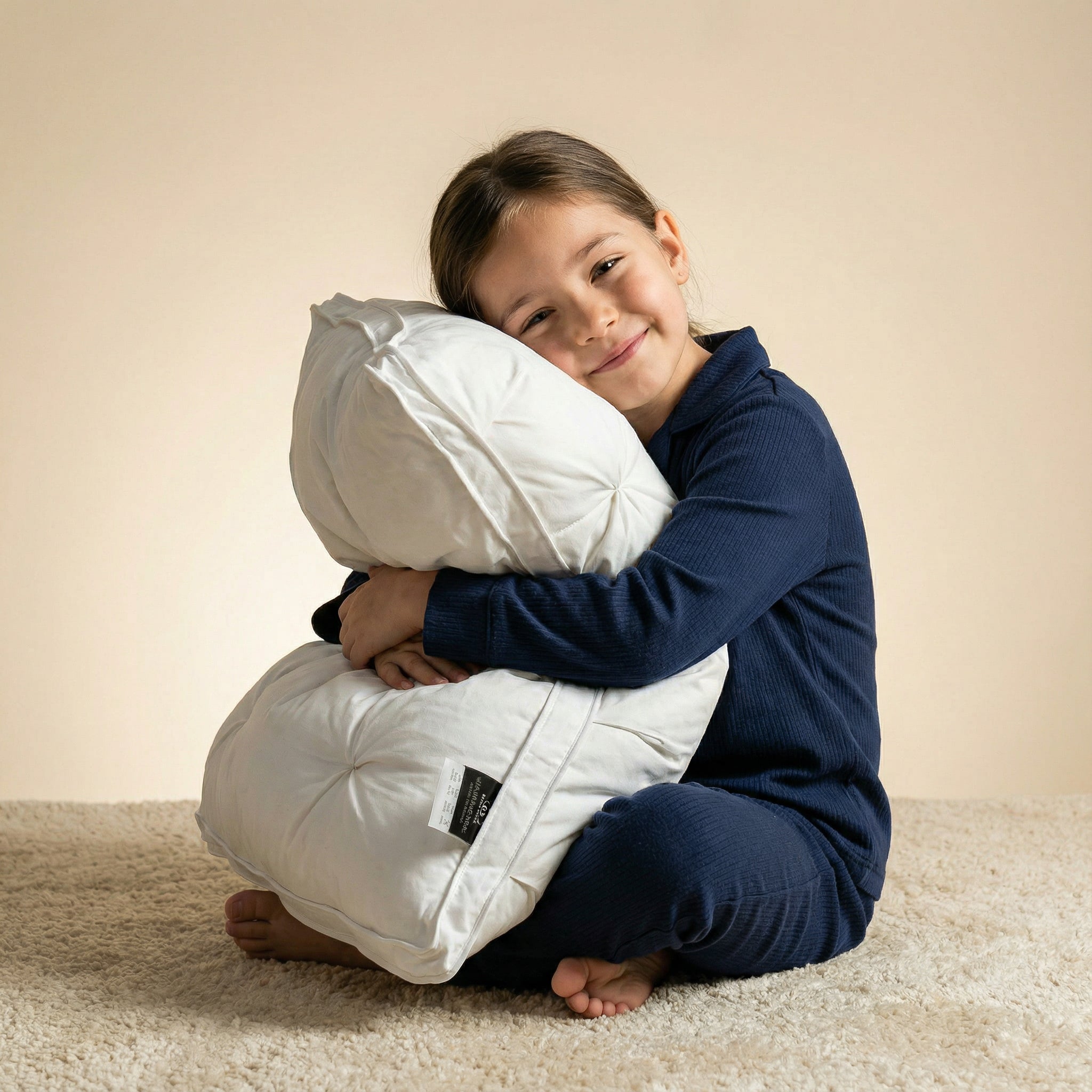 Goose Down Pillow Hotel-Soft Breathable Cotton Machine Washable