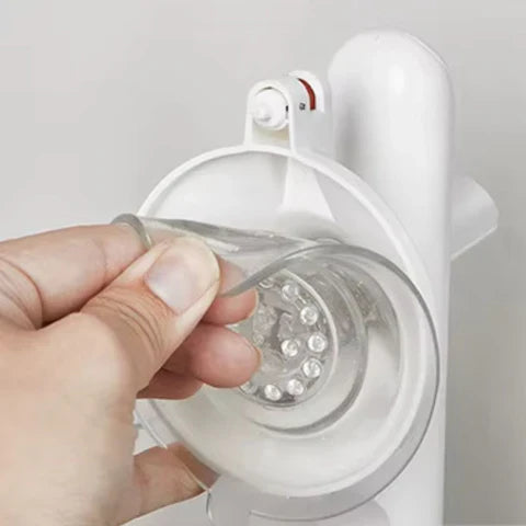 Grab Bar Suction Mount Lock & Textured Non-Slip Grip