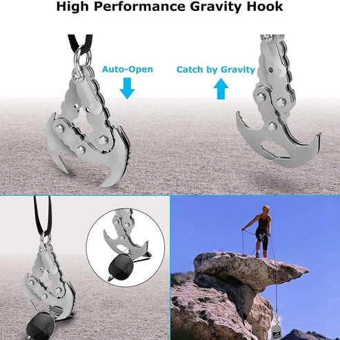 Grab Hook Stainless Steel Dual-Mode 198 lb Load Capacity