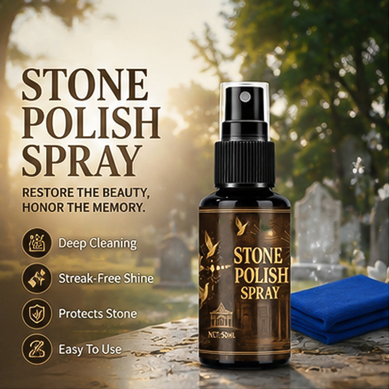 Gravestone Cleaner Spray Gentle Deep Clean & UV Protection