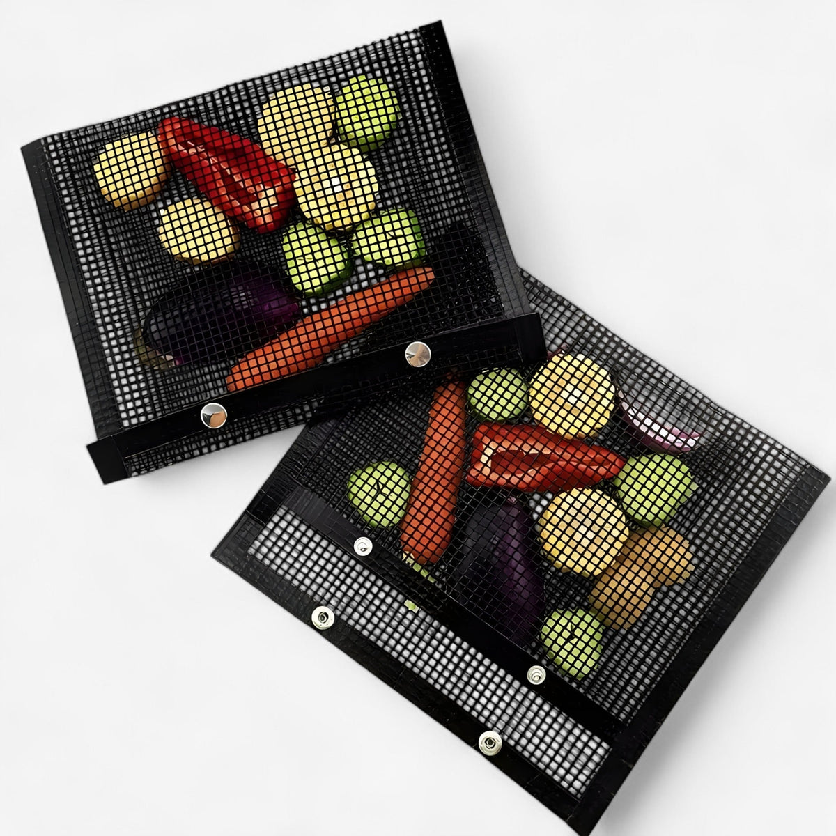 Grill Bags Non-Stick Mesh Dishwasher-Safe 3-Piece Set