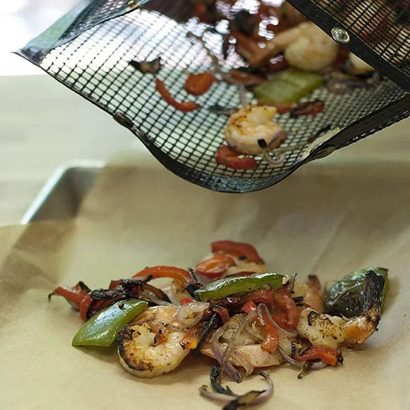 Grill Bags Non-Stick Mesh Dishwasher-Safe 3-Piece Set