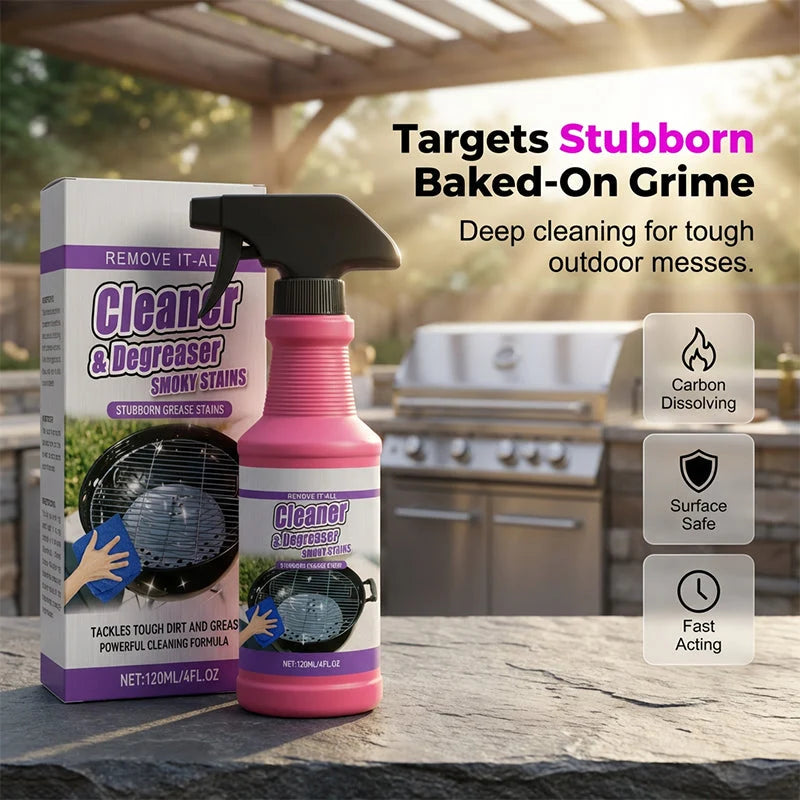 Grill Degreaser Fast-Acting Spray & Wipe 120 ml