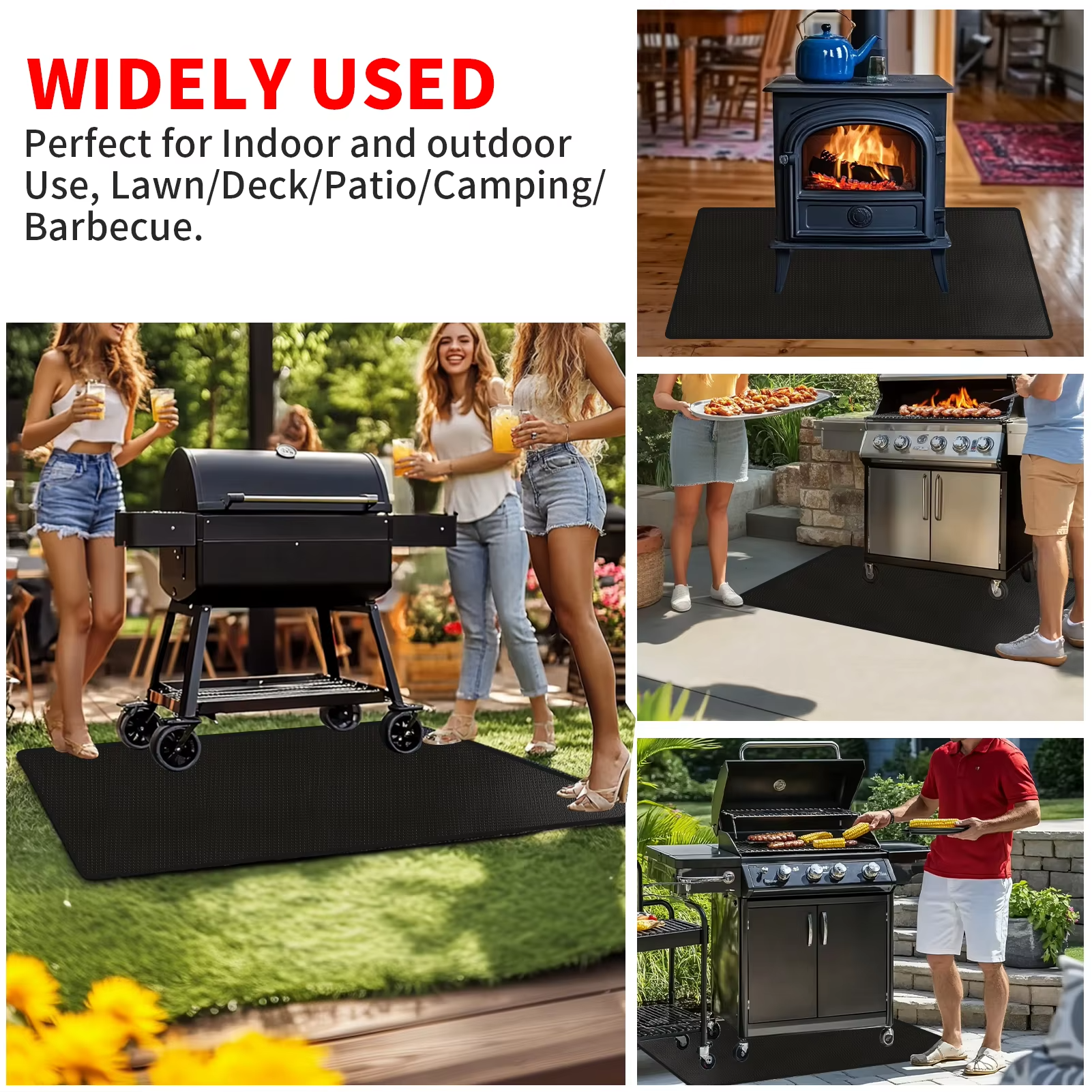 Grill Mat Heat & Grease Resistant Non-Slip