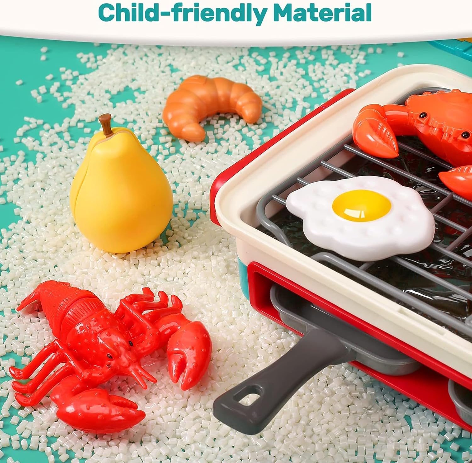Grill Toy Light & Sound Steam Color-Changing Food